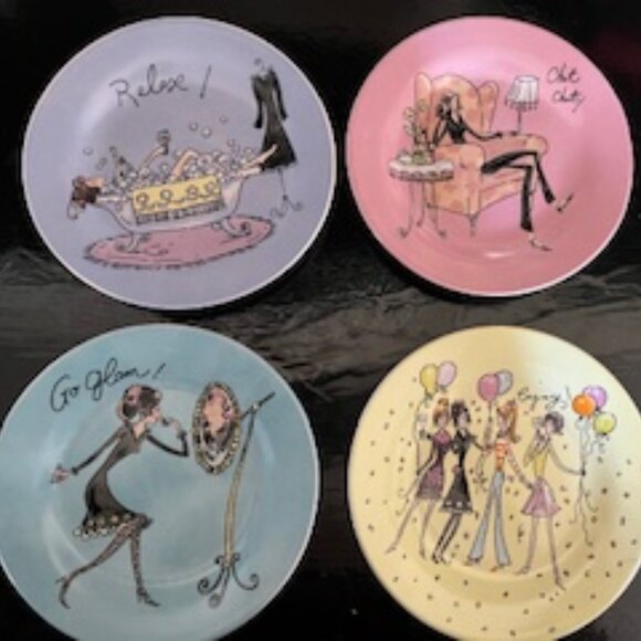 Canape Plates set of 4 Home Essentials and Beyond - Picture 2 of 7